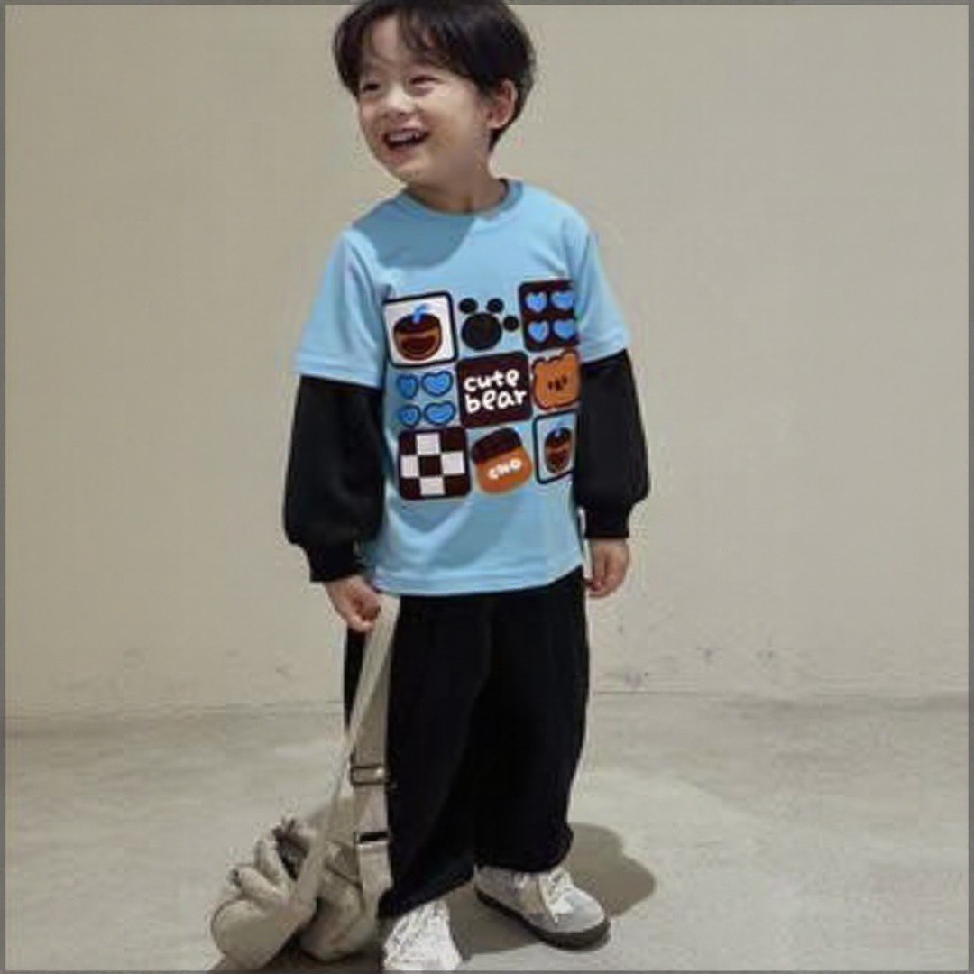 Cute Bear Light Blue Tshirt