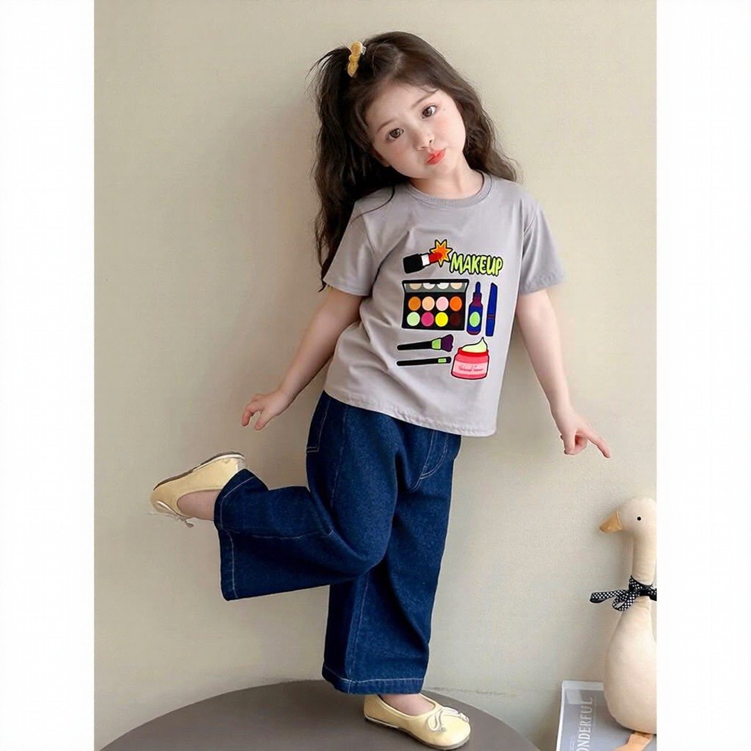 Little Makeup Artist Tee – Kids Graphic T-Shirt