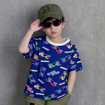 Cool Bikes Navy Blue Tee