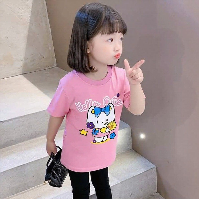 Hello Cutie Pink Tee