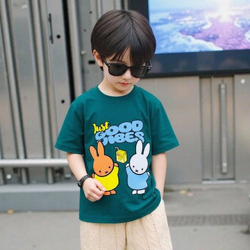 Good Vibes Sea Green Tee