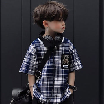 Buzz Croco Silver Checked Tee