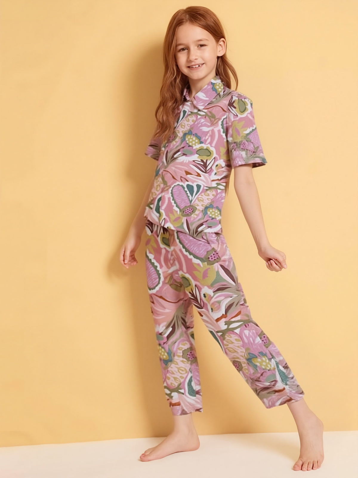 Pastel Floral Night suit