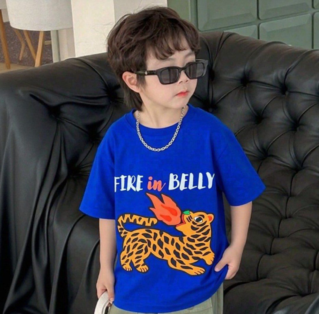 Fire In Belly Navy Blue Tee