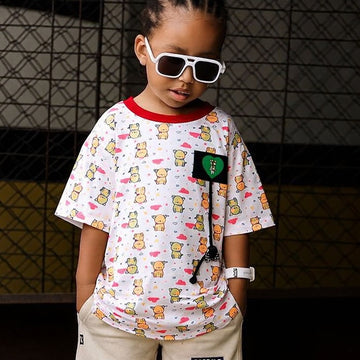 Heart Teddy In Puppy World Tee