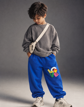 Love Blue Cuffed Joggers