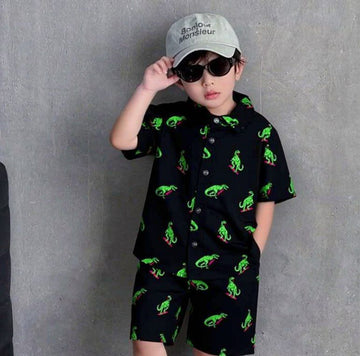 Dino Black Cord-Set