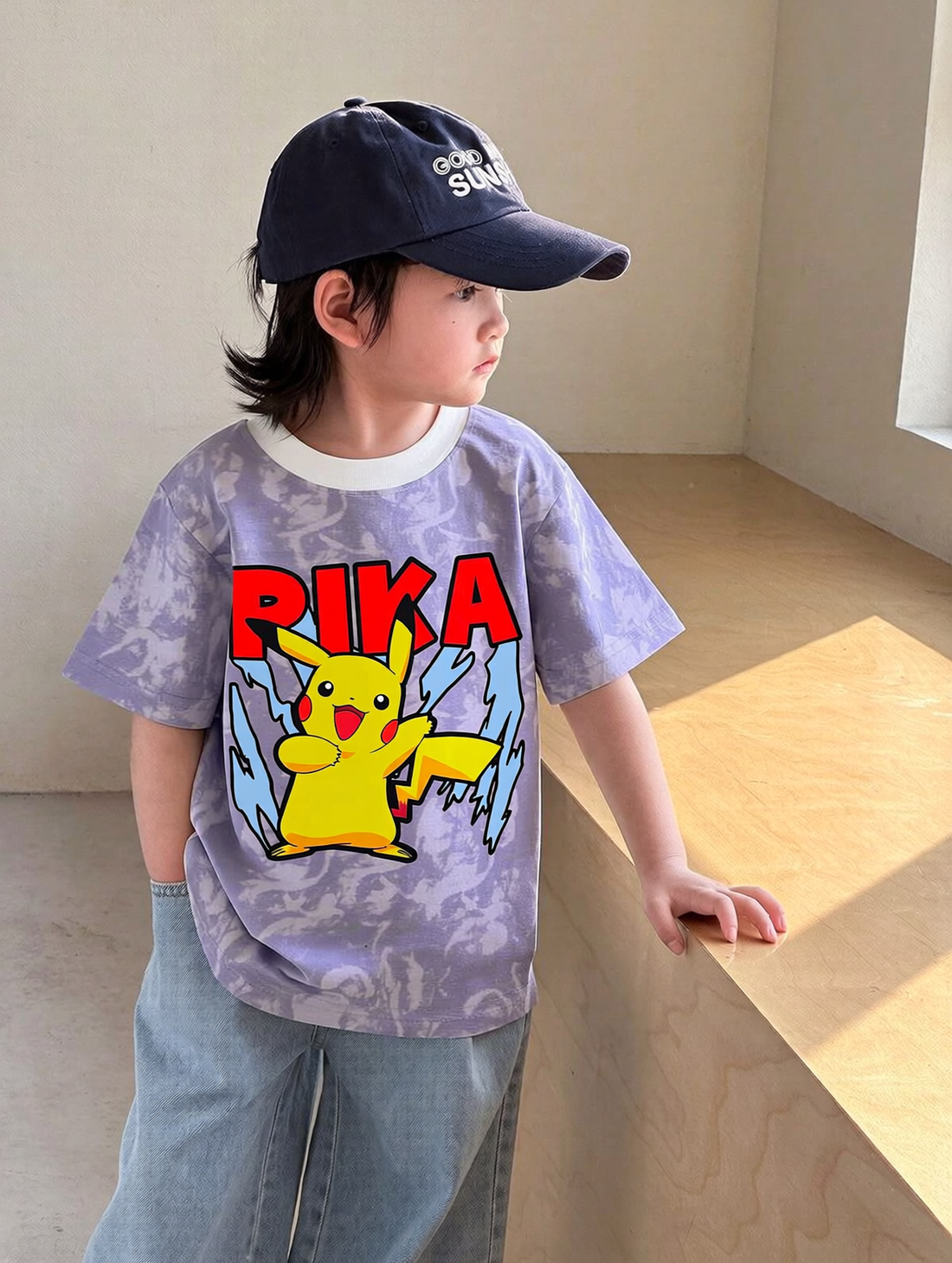 Pika Pika Offset Purple Tee