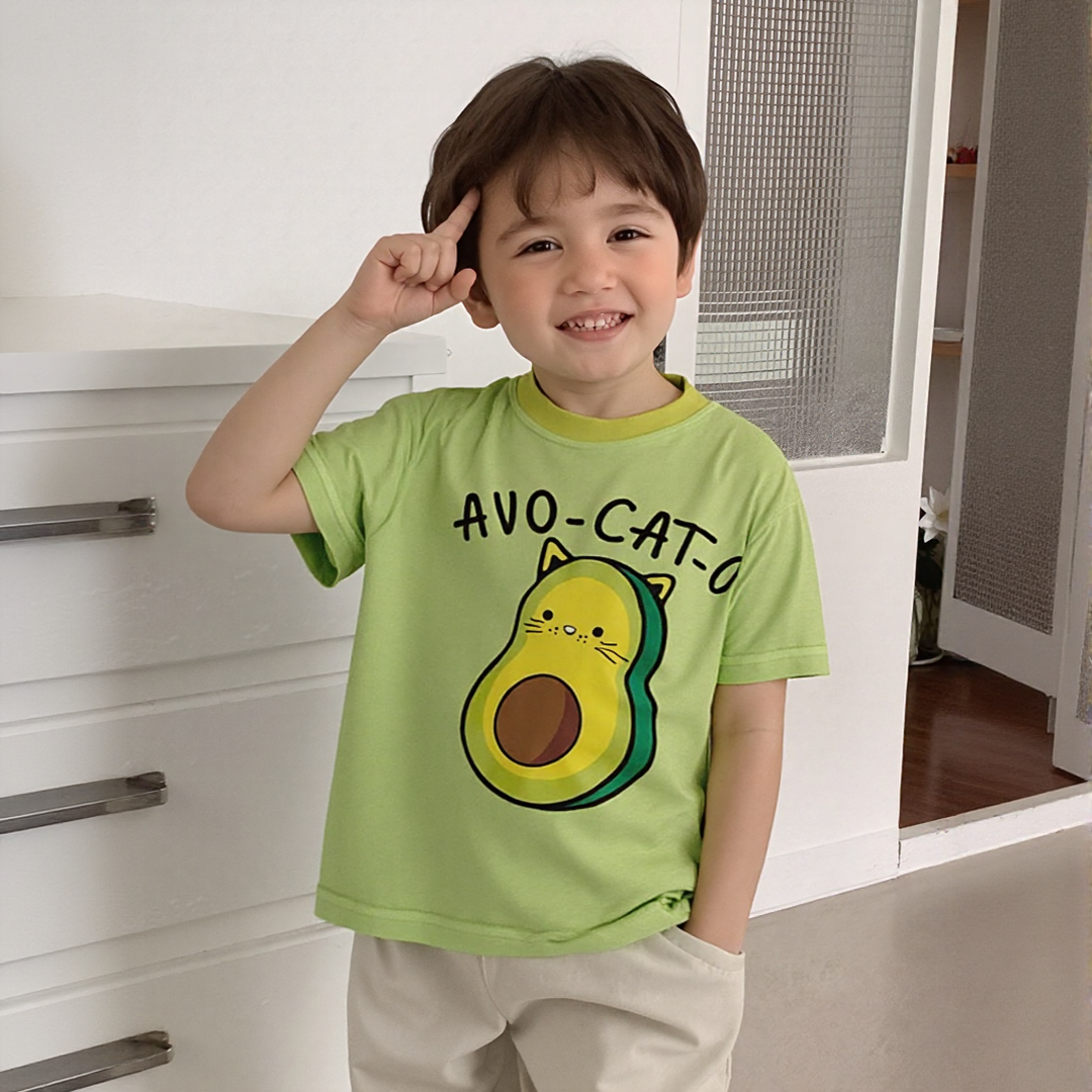 AVO-CAT-O New Green Tee