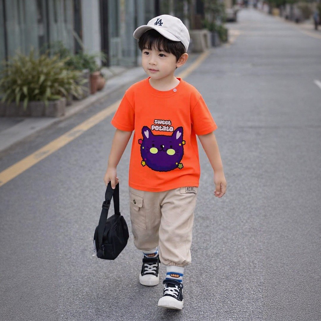 Sweet Potato 🥔 Meow Orange Tee