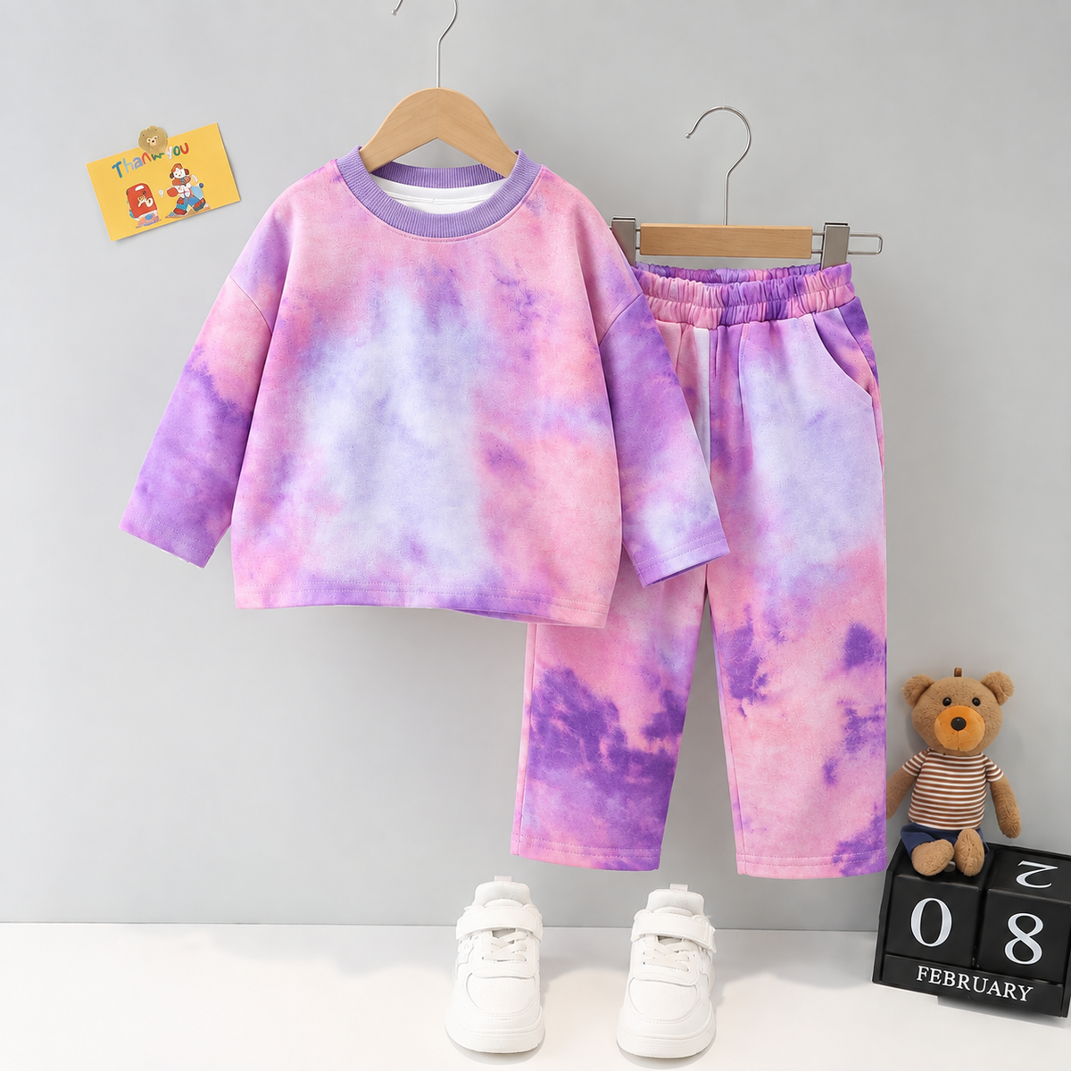 Lavender Blush Tie-Dye Set