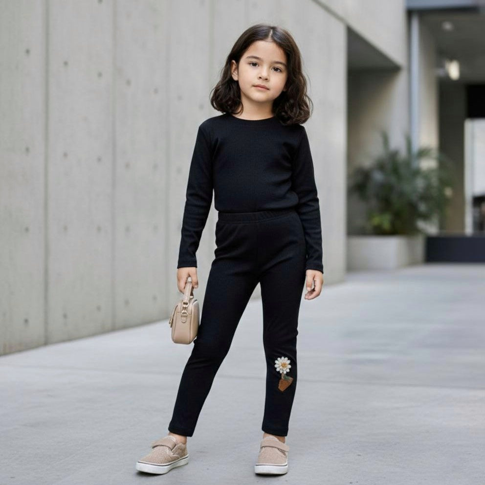 Black Sunflower 🌻 Leggings