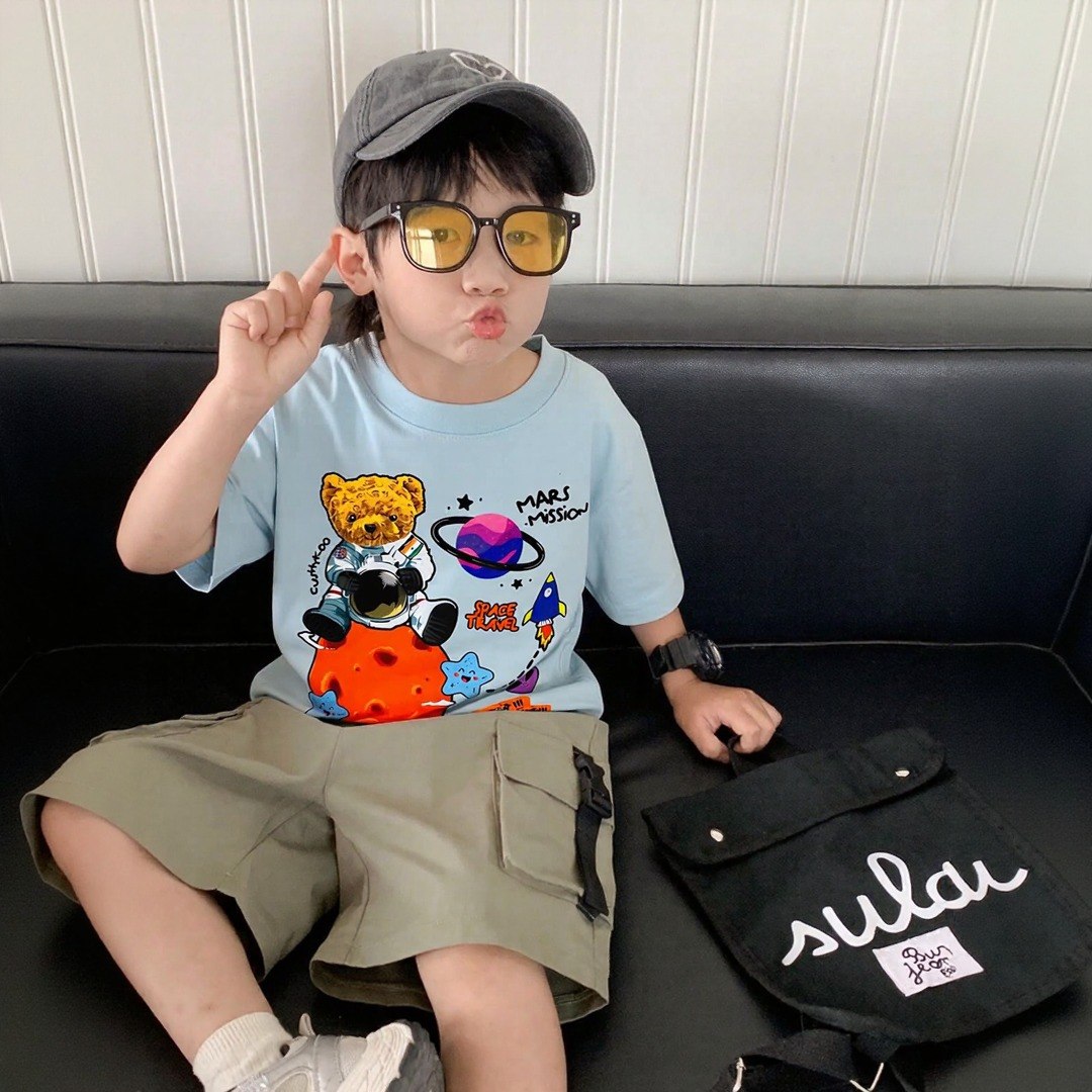 Space Traveller Icy Blue Tee