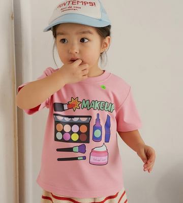 Peachy Pink Makeup Tee