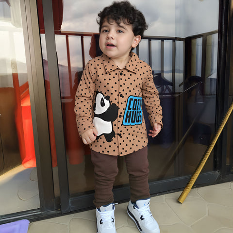 Panda Hugs Cute Shirt for Kids