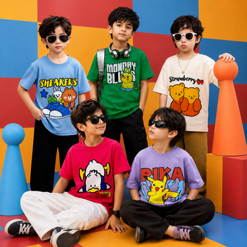 Popchie Street Squad – 5 Tee Set (8-10 years)