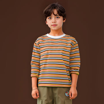 Rainbow Lines Tee  🌈 – Classic Stripe Edition