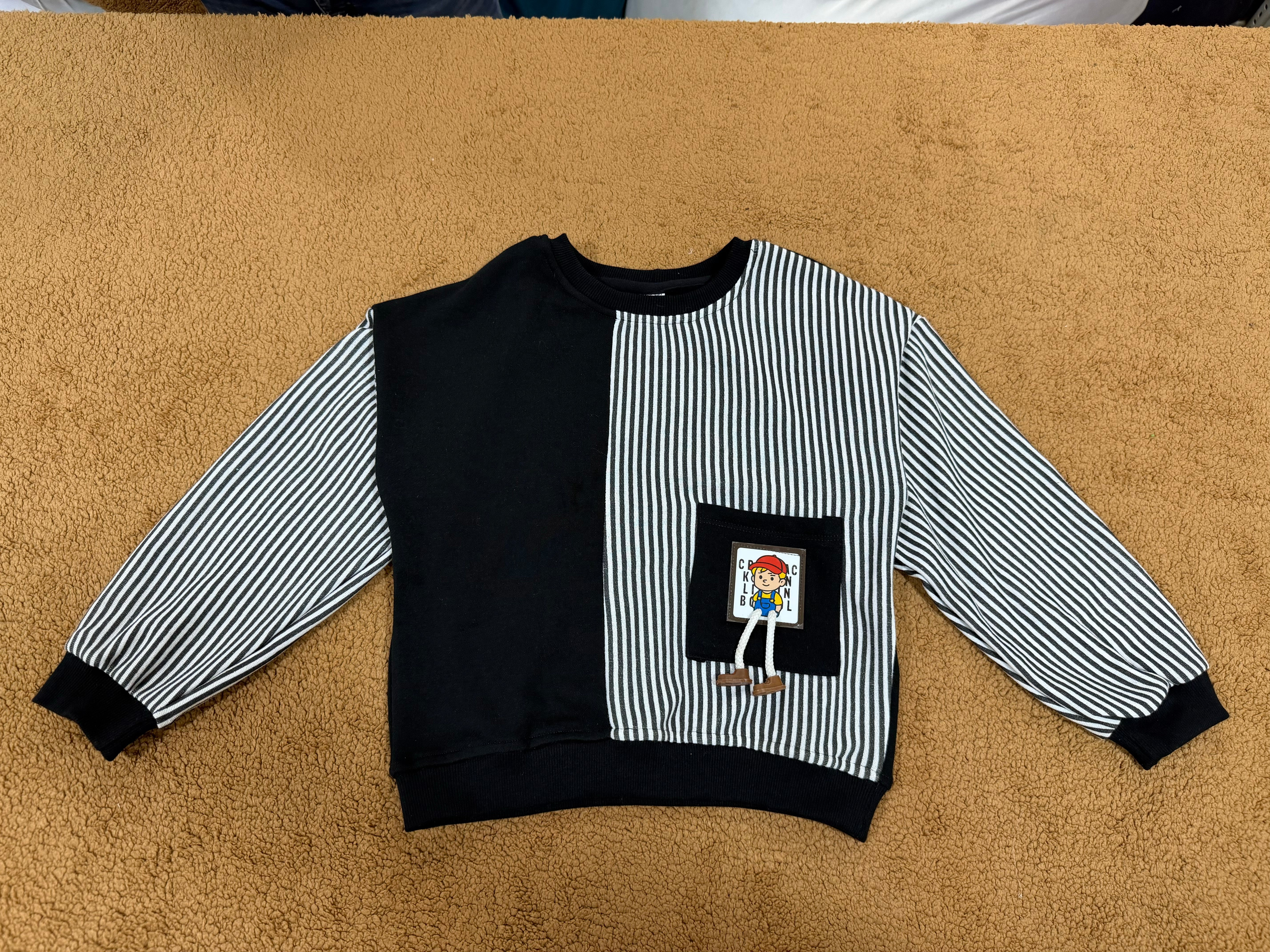 Tee Toy Combo - Black Stripes + Bottle
