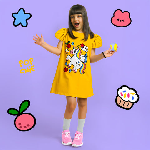 Unicorn Dress Yellow