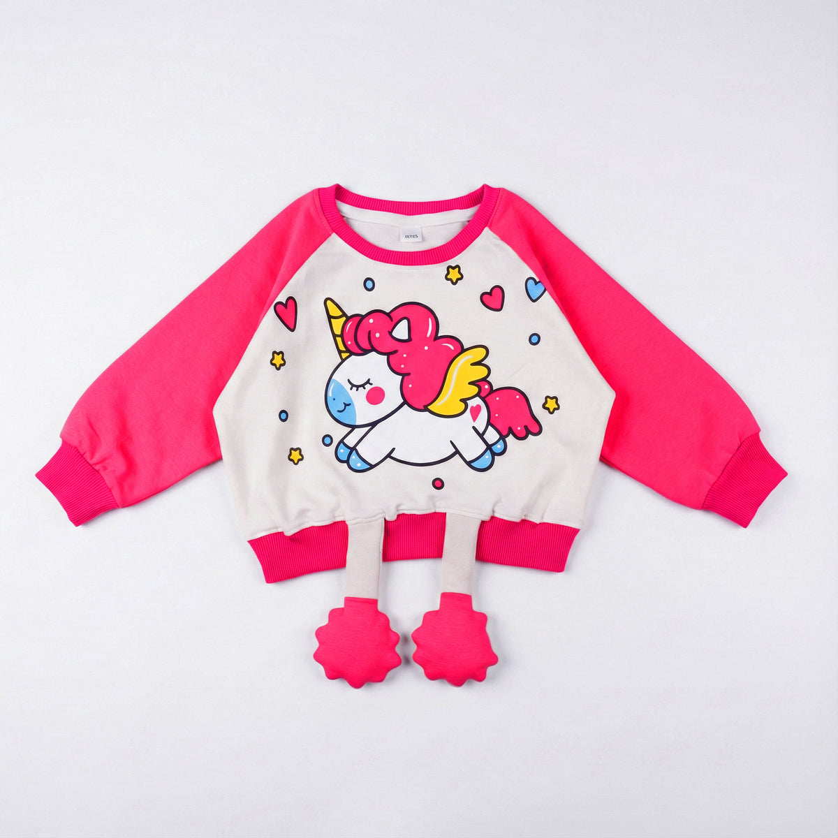 Unicorn Pink Tee With Cute Leg