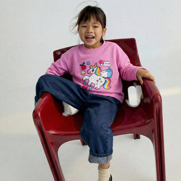 Pink Unicorn Fleece Tee