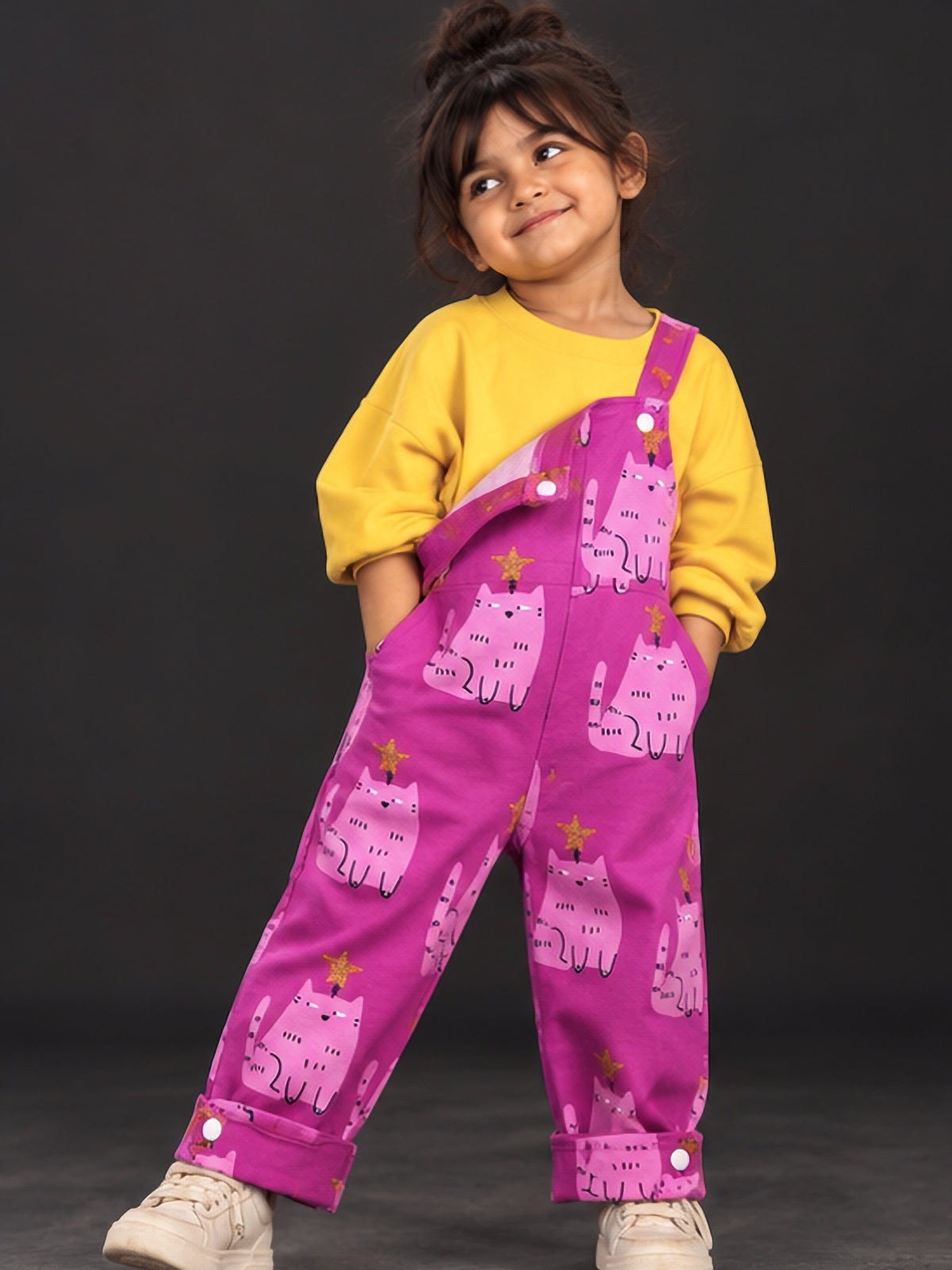 Purrfect Cats Dungaree Cord-Set