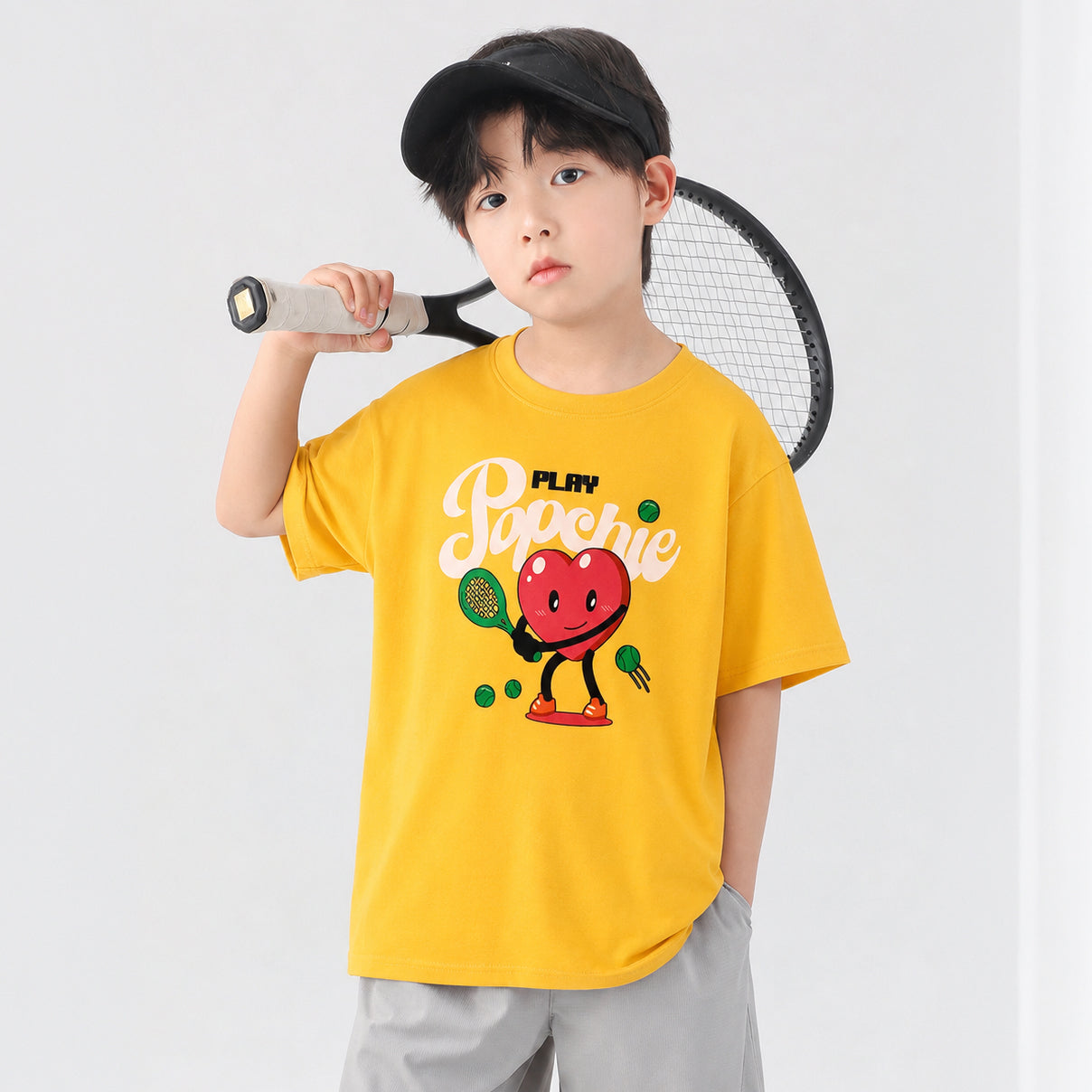 Popchie Tennis Yellow T-Shirt